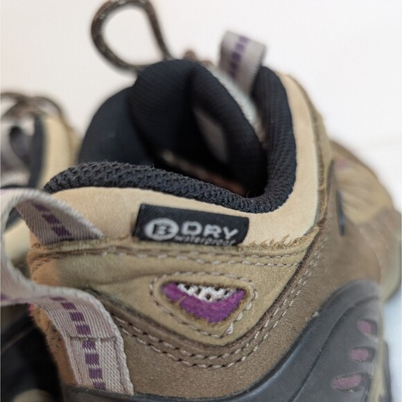 Oboz Sawtooth II Hiking Boots Women's Sz 10 Brown Tan Purple Waterproof Gorpcore - Picture 7 of 14